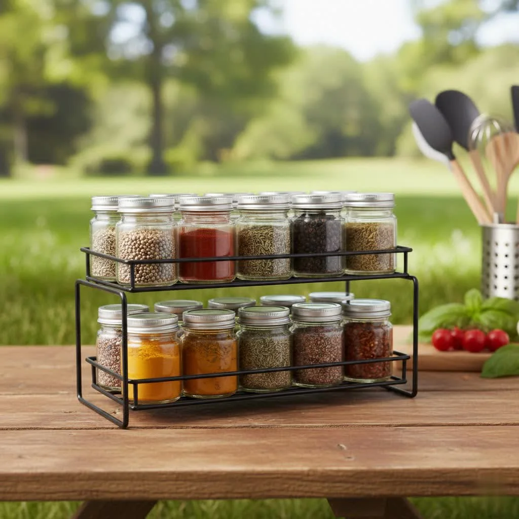 Organize your kitchen with a hangable spice rack